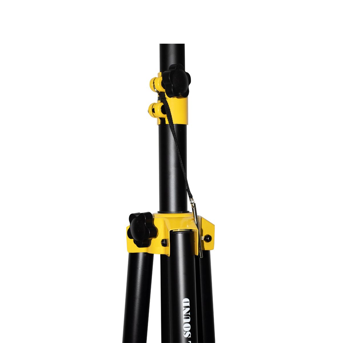 ALL SOUND - Pedestale pesado de Parlante Amarillo 2mts De metal hasta 80kg All Sound