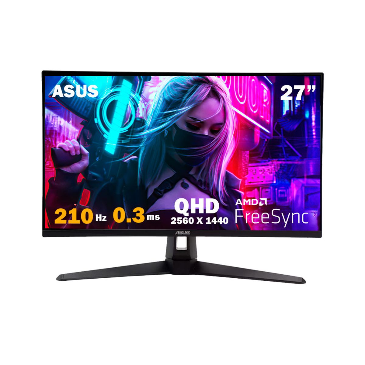 ASUS - MONITOR ASUS TUF GAMING VG27AQ5A 27 QHD 2560x1440210HZ03MS