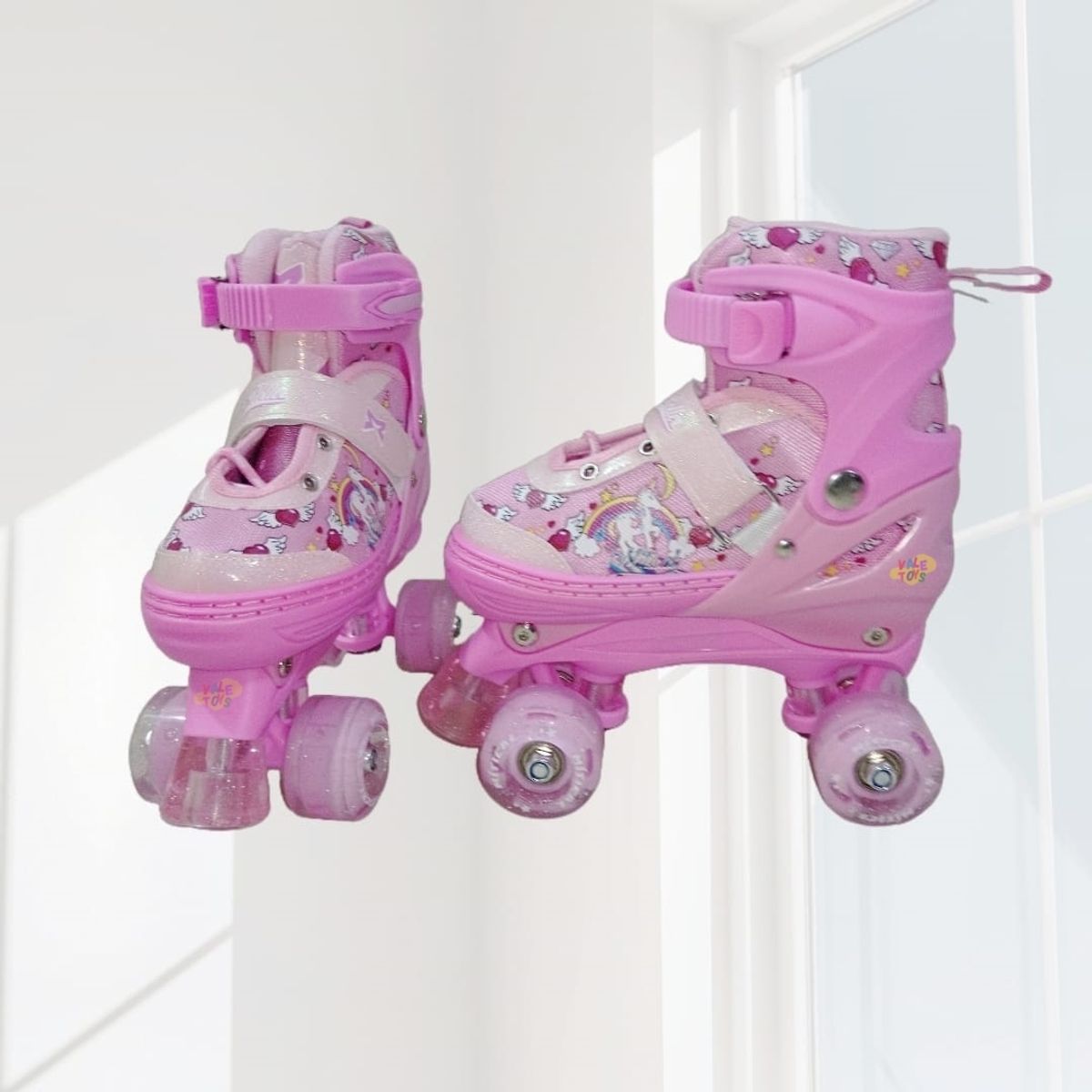 GENERICO - Patines Para Niñas Talla M Regulables 34 AL 37 Kit Completo