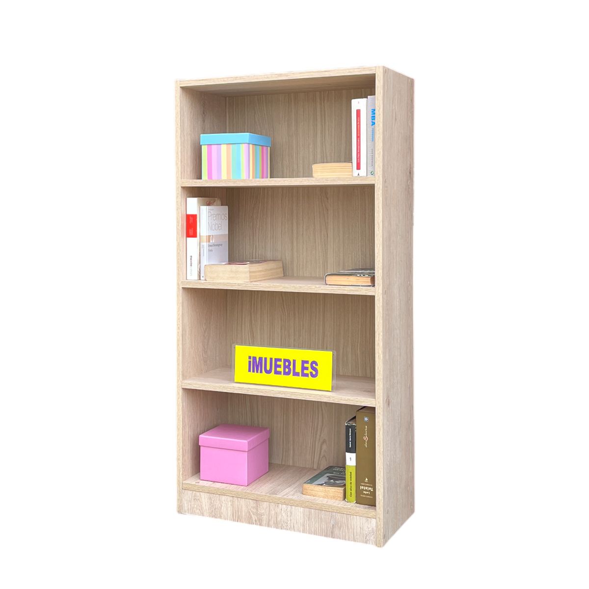 Estante Librero 120 cm iMUEBLES Ideal para Espacio Escolar y Estudio, marca TEMEL - Foto Principal