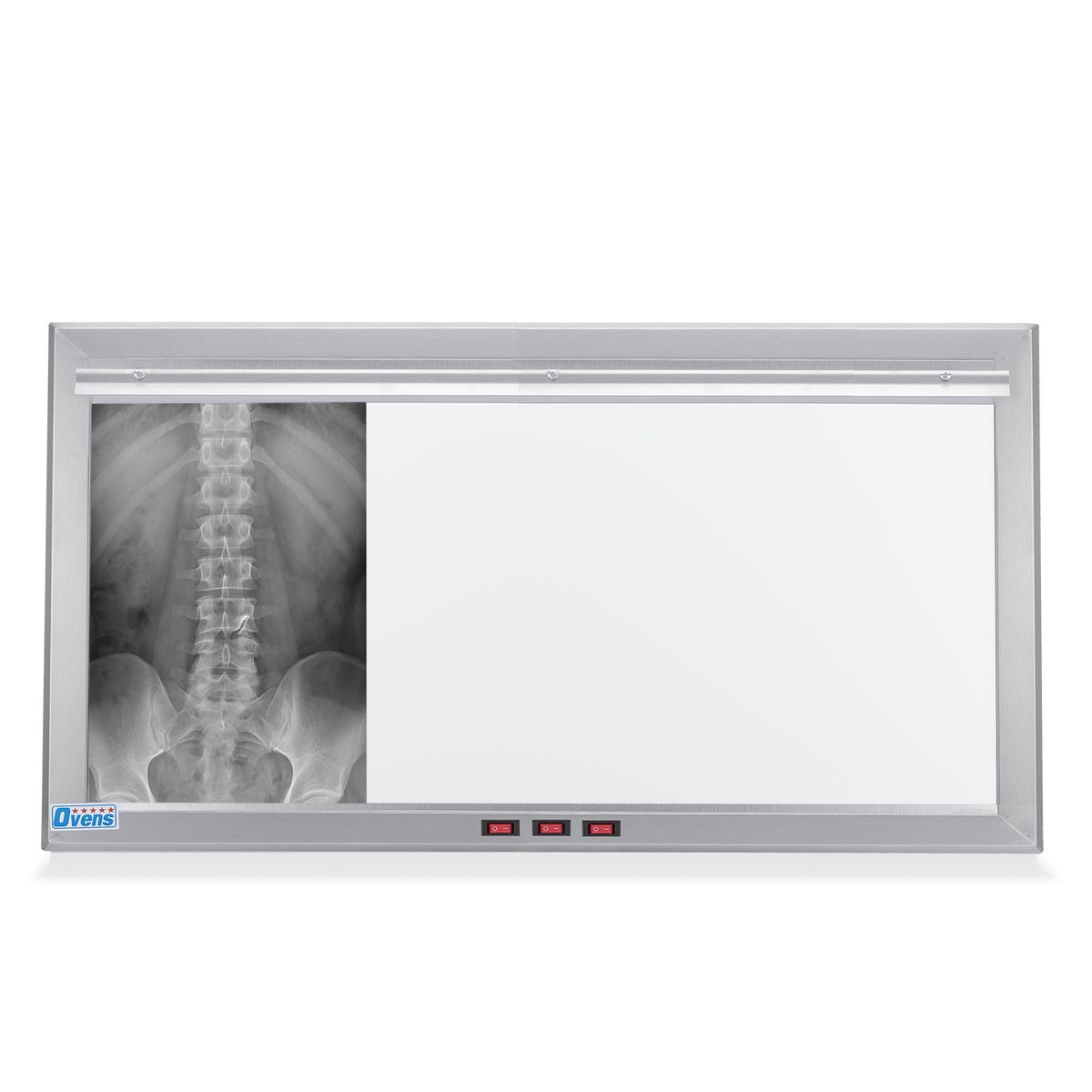 GENERICO - Negatoscopio LED de 3 Campos en Acero Satinado