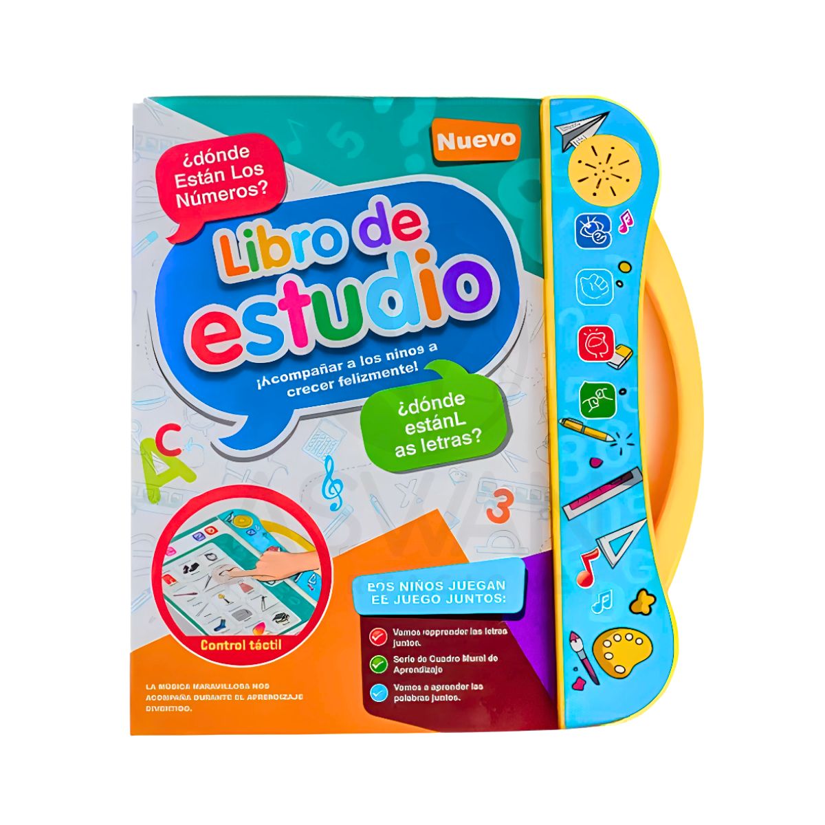 GENERICO - Libro Mágico Interactivo De Aprendizaje Celeste