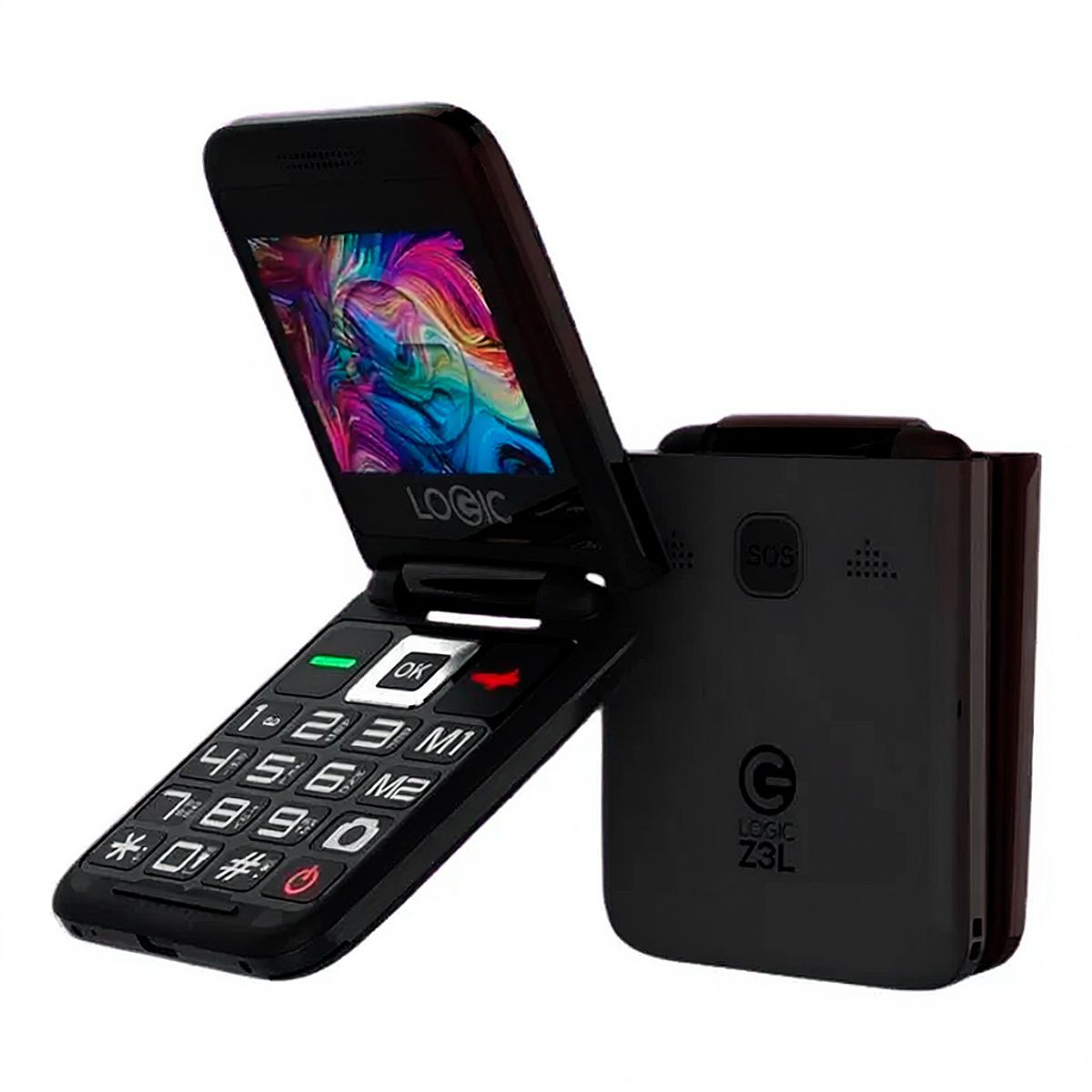 LOGIC - Logic Z3L 4G Celular Plegable Boton SOS Bluetooth Radio FM