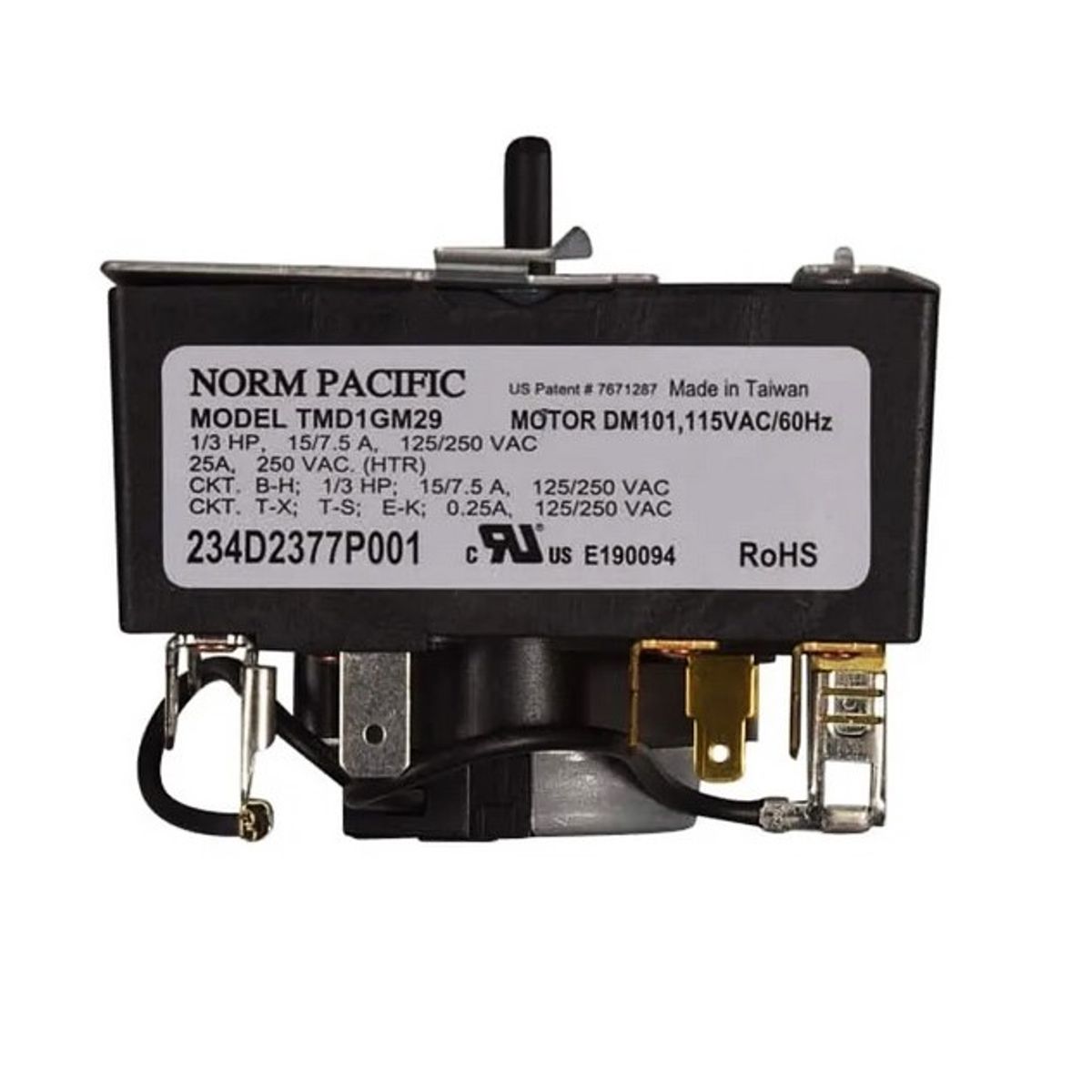 GENERICO - Timer Secadora Mabe Kraken 234d2377p001