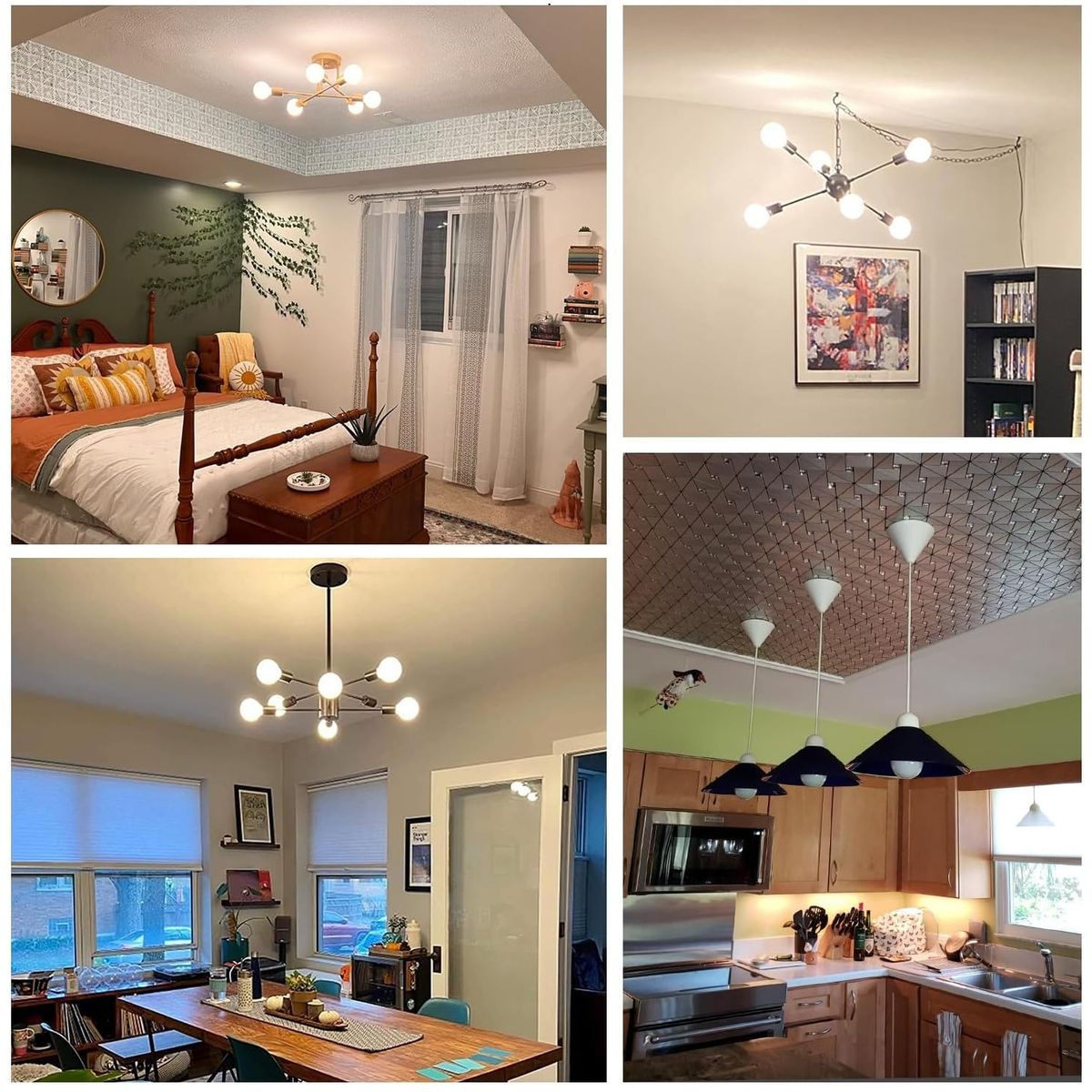 GENERICO - 6Pcs Focos LED E27 10W con 3 Tonos de Luz