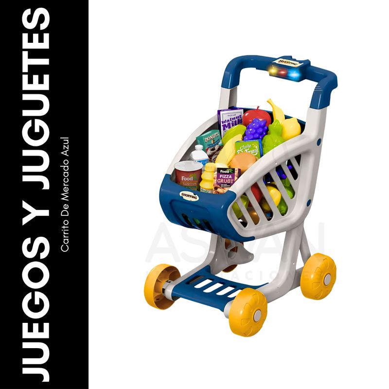 GENERICO - Carrito De Mercado Azul