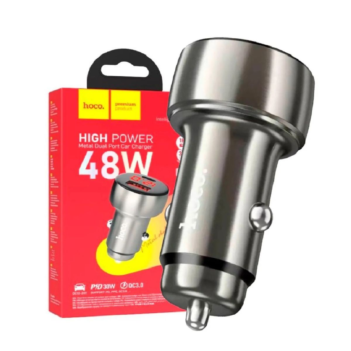 HOCO - Cargador Para Auto Coche De Carga Rápida Hoco Z50 de 48w