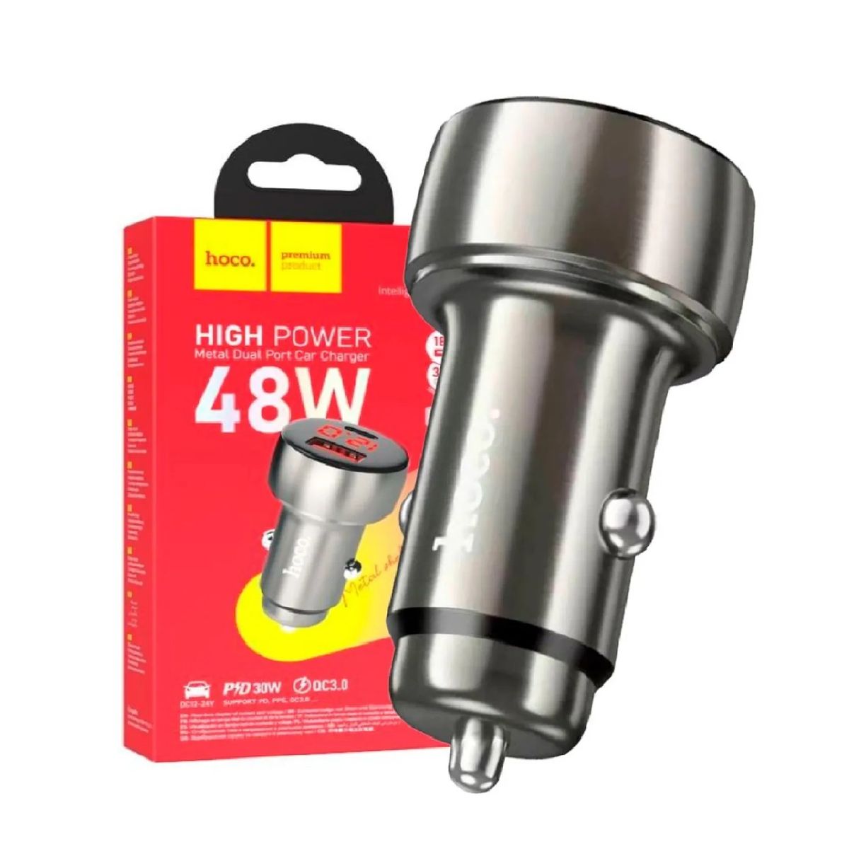 HOCO - Cargador Para Auto Coche De Carga Rápida Hoco Z50 de 48w