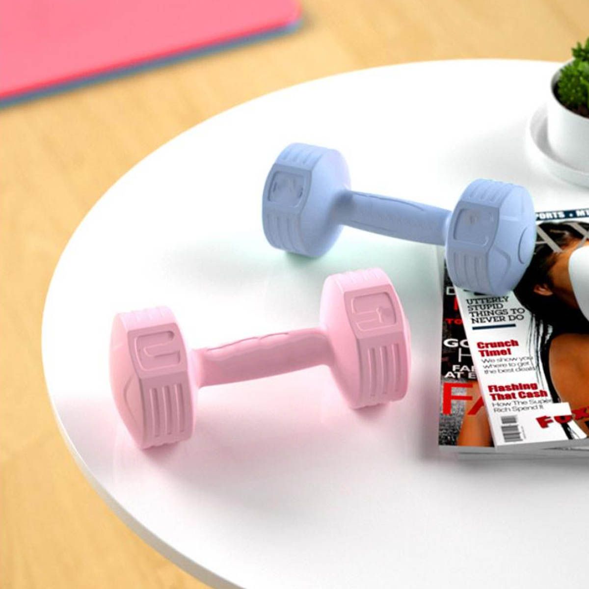 GENERICO - Par de Mancuernas fitness de PE Ecológicas de 1 kg