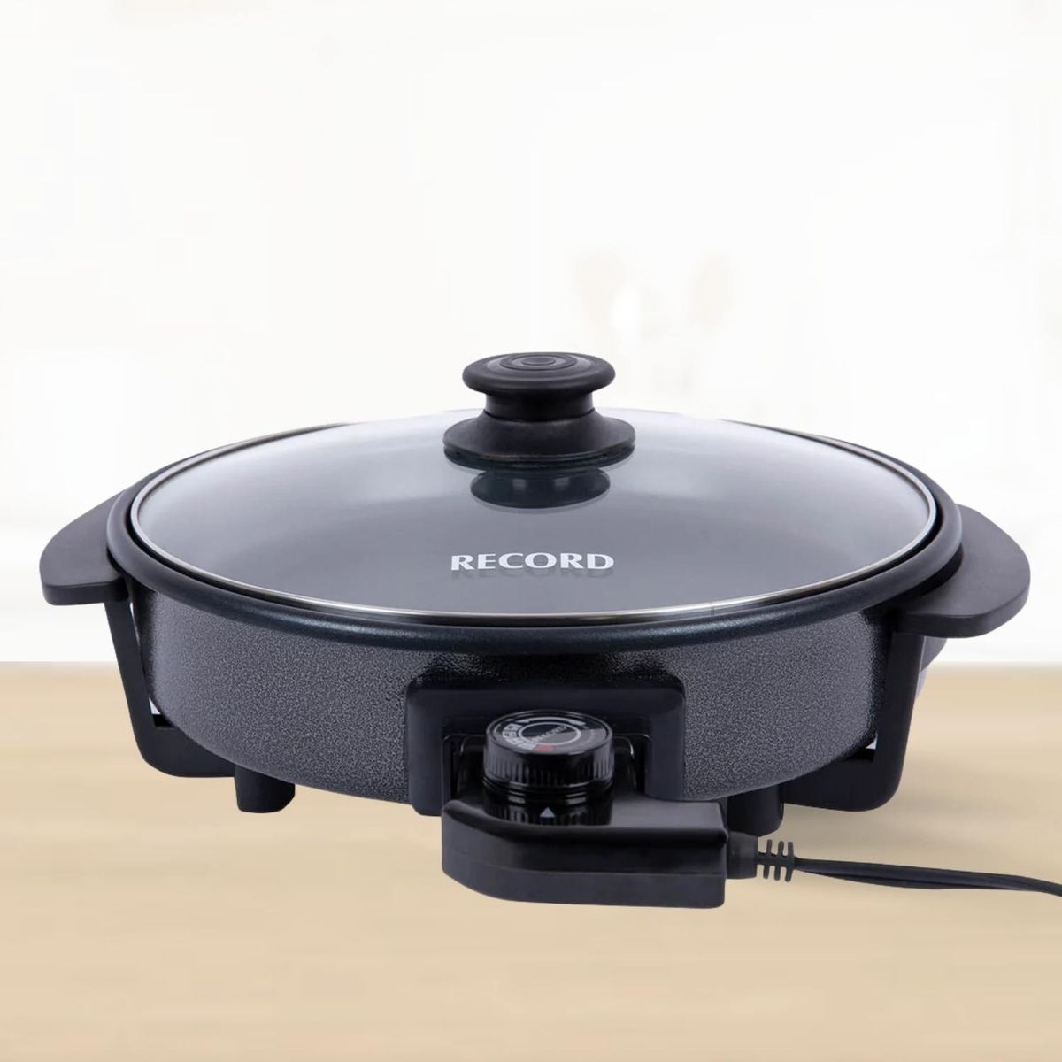 RECORD - Sarten electrico Antiadherente Negro Record