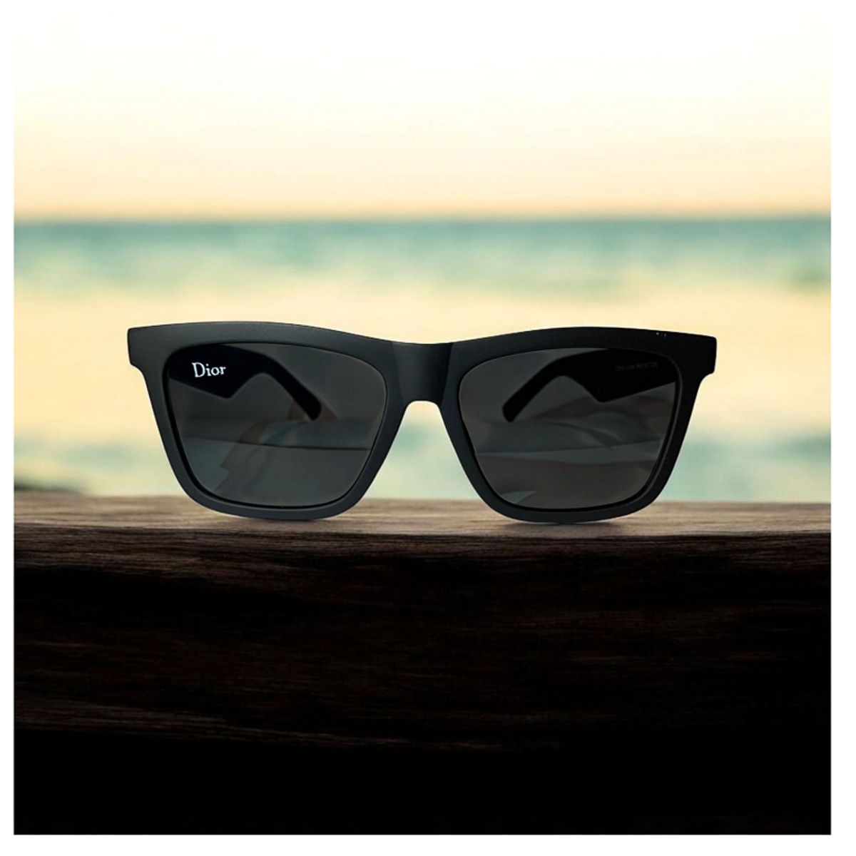 GENERICO - LENTES DE SOL DEPORTIVO PARA HOMBRE -   POLARIZADO -  DIOR -  NEGRO - UV 400 +Funda