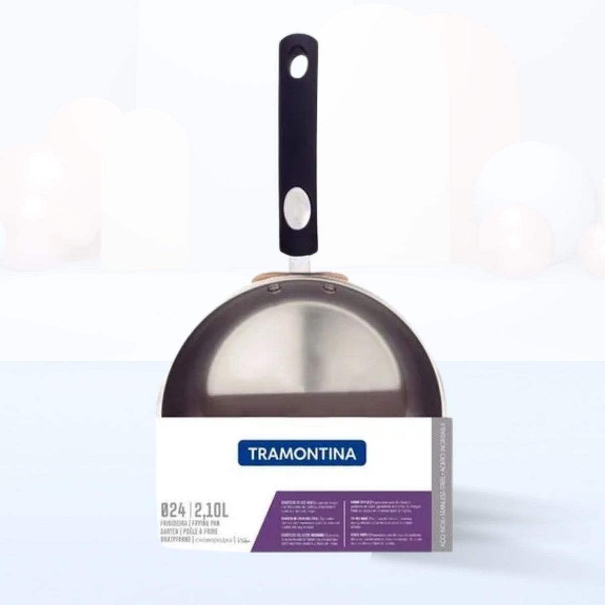 TRAMONTINA - Sarten de Acero Inox solar Tramontina 20 cm