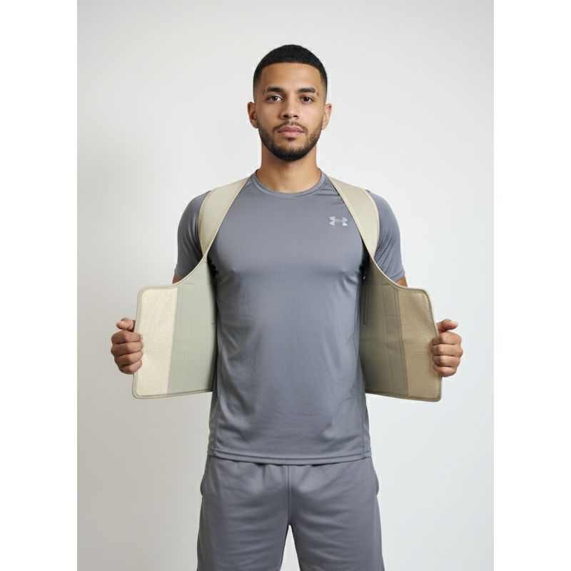 GENERICO - CORRECTOR DE POSTURA CON FAJA PARA CARGAR PESO