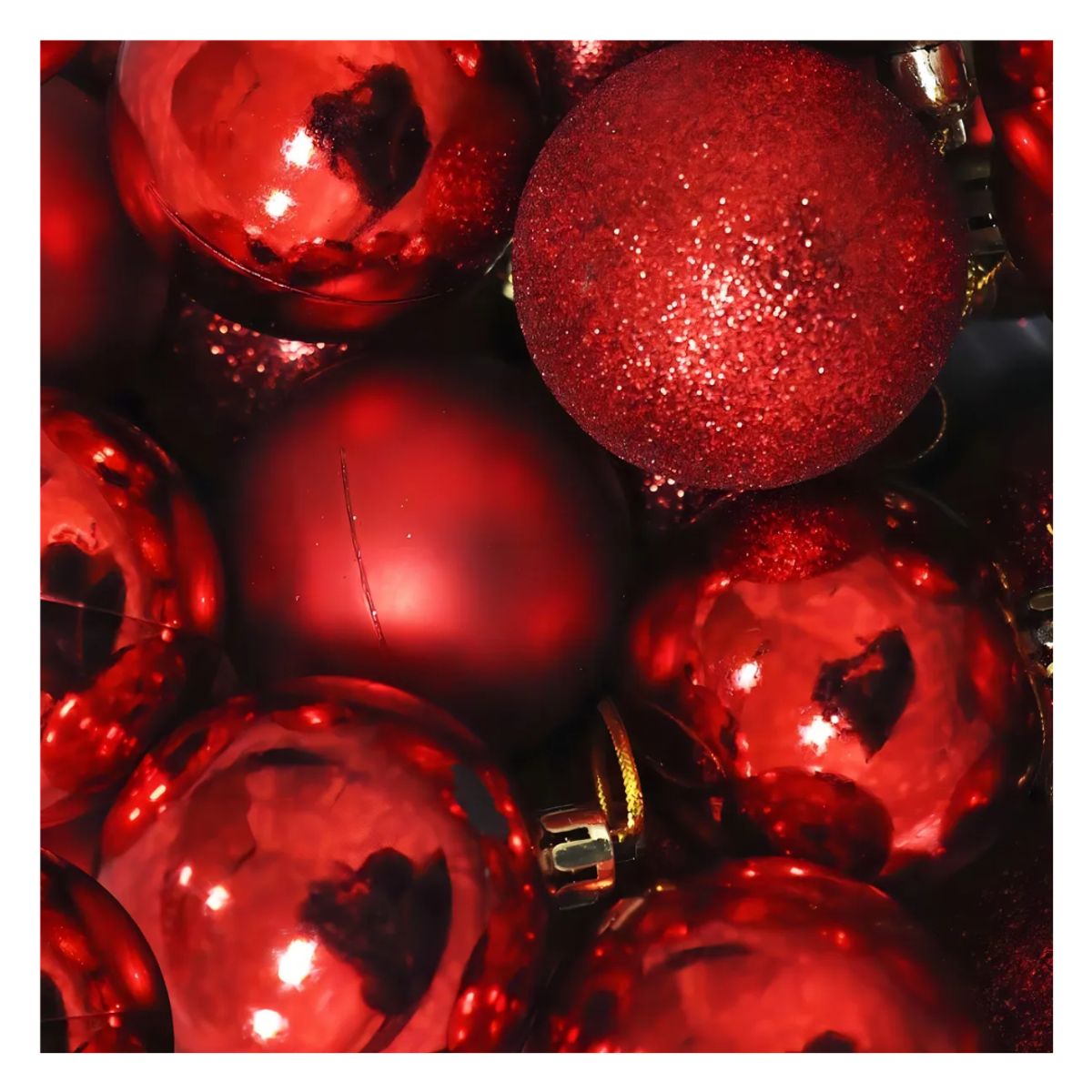 GENERICO - PACK DE 6 ESFERAS NAVIDEÑAS