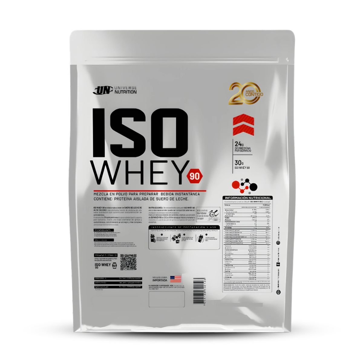 Universe Nutrition - Iso Whey 90 3 KG Proteina Isolatada - Chocolate