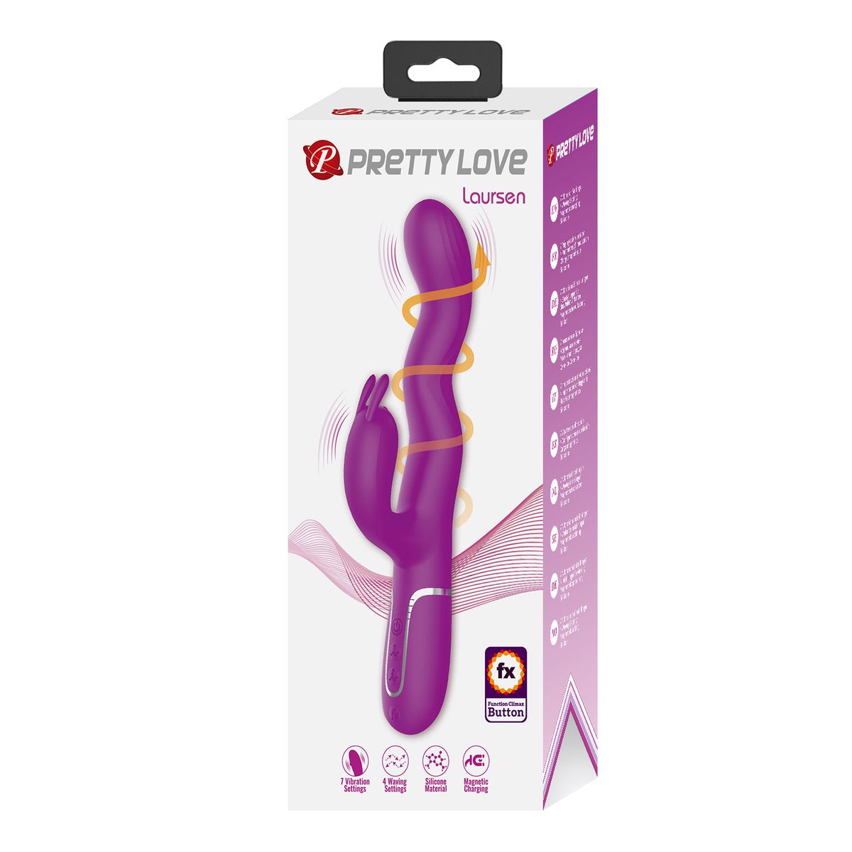 PRETTY LOVE - Vibrador Rabbit Sexual Laursen Femenino Silicona FX Climax Ondulación