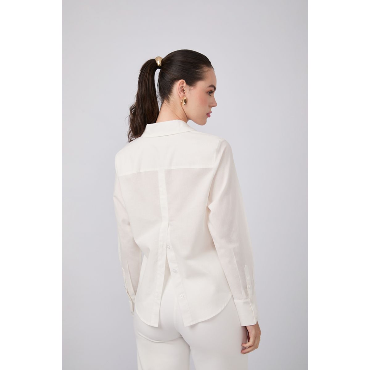 BANATY - BLUSA BILBAO CAMISERA CON ABERTURA DE MUJER