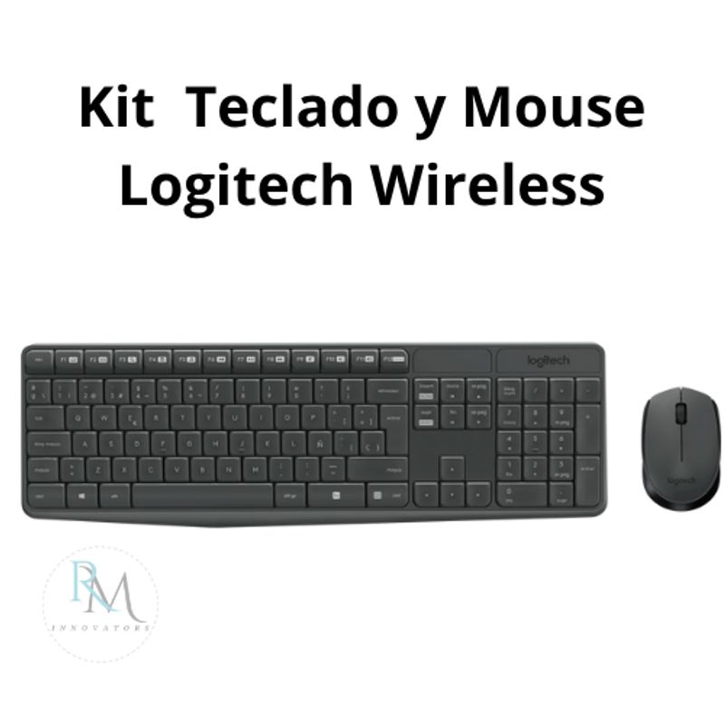 LOGITECH - Kit Teclado Mouse Inalámbrico Logitech MK235 Multimedia USB