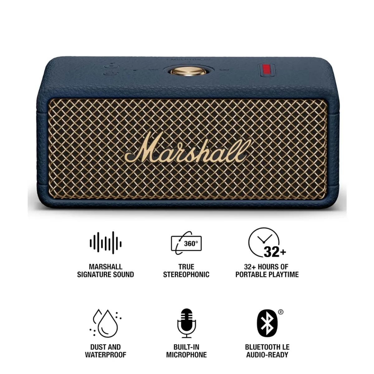 MARSHALL - Parlante Bluetooth Portatil Marshall Emberton III IP67 32Hrs Azul