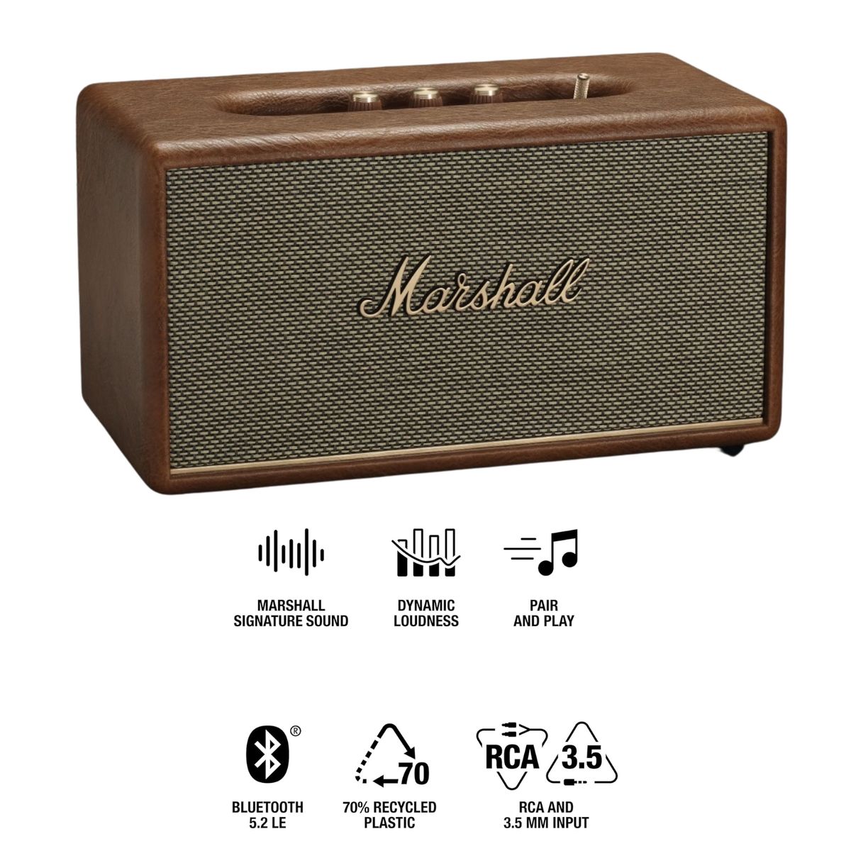 MARSHALL - Parlante Bluetooth Marshall Stanmore III BT5.2 80 Watts RCA Café