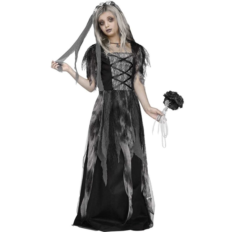 XCLUSIVE - CEMETERY BRIDE PRINCESA GIRLS NIÑOS TALLA L10T-12T