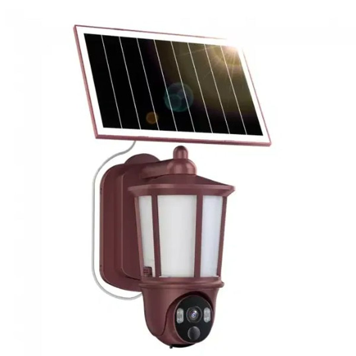 SEISA - CÁMARA DE SEGURIDAD IP WIFI TIPO FAROL DE 2304 X 1296 3MP, SOLAR RECARGABLE, PTZ, IP65