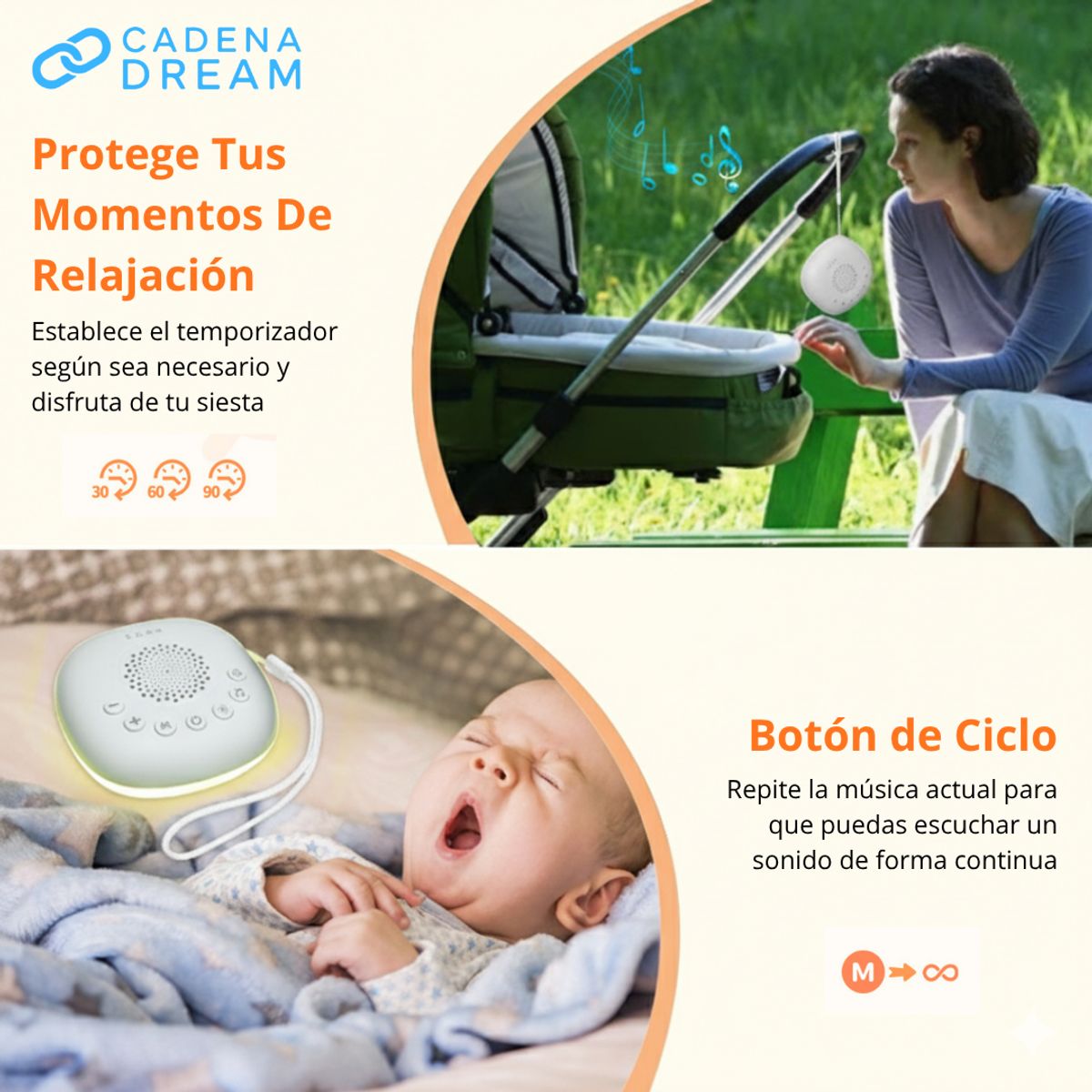 GENERICO - Maquina de Ruido Blanco para dormir