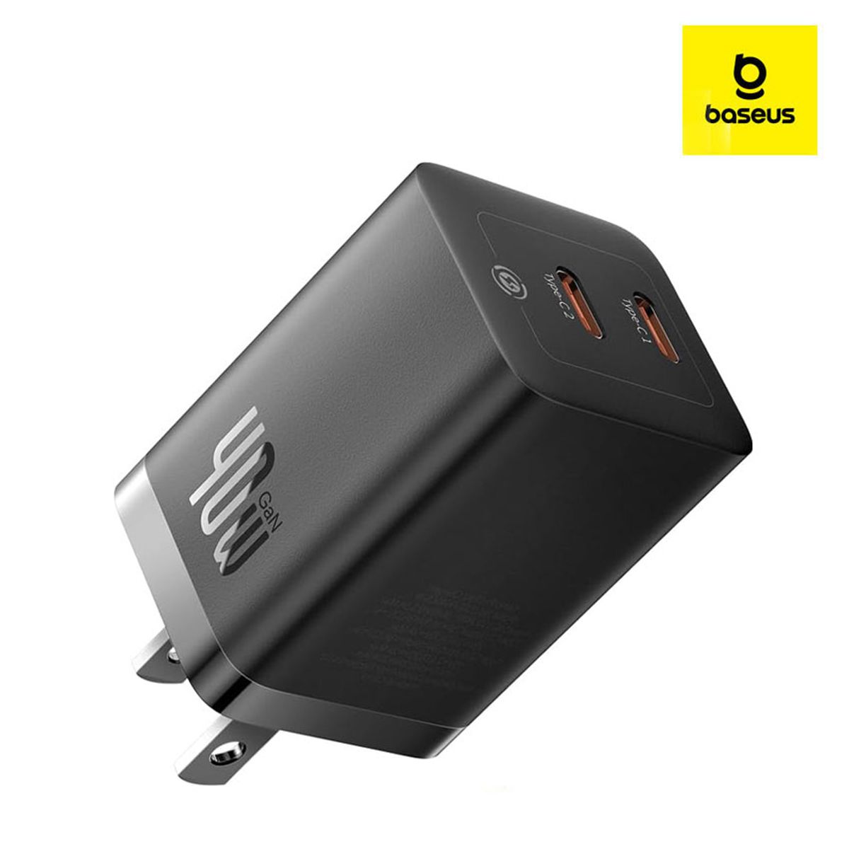 BASEUS - Cargador Baseus GaN5 Pro Dual USB-C 40W iPhone Macbook iPad Galaxy