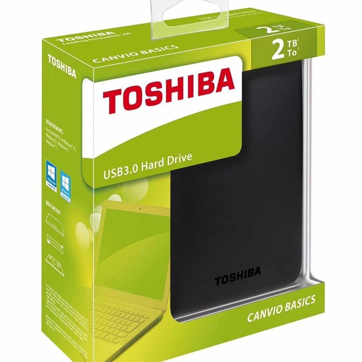 TOSHIBA - DISCO EXTERNO 2 TB TOSHIBA CANVIO BASICS USB 3.0