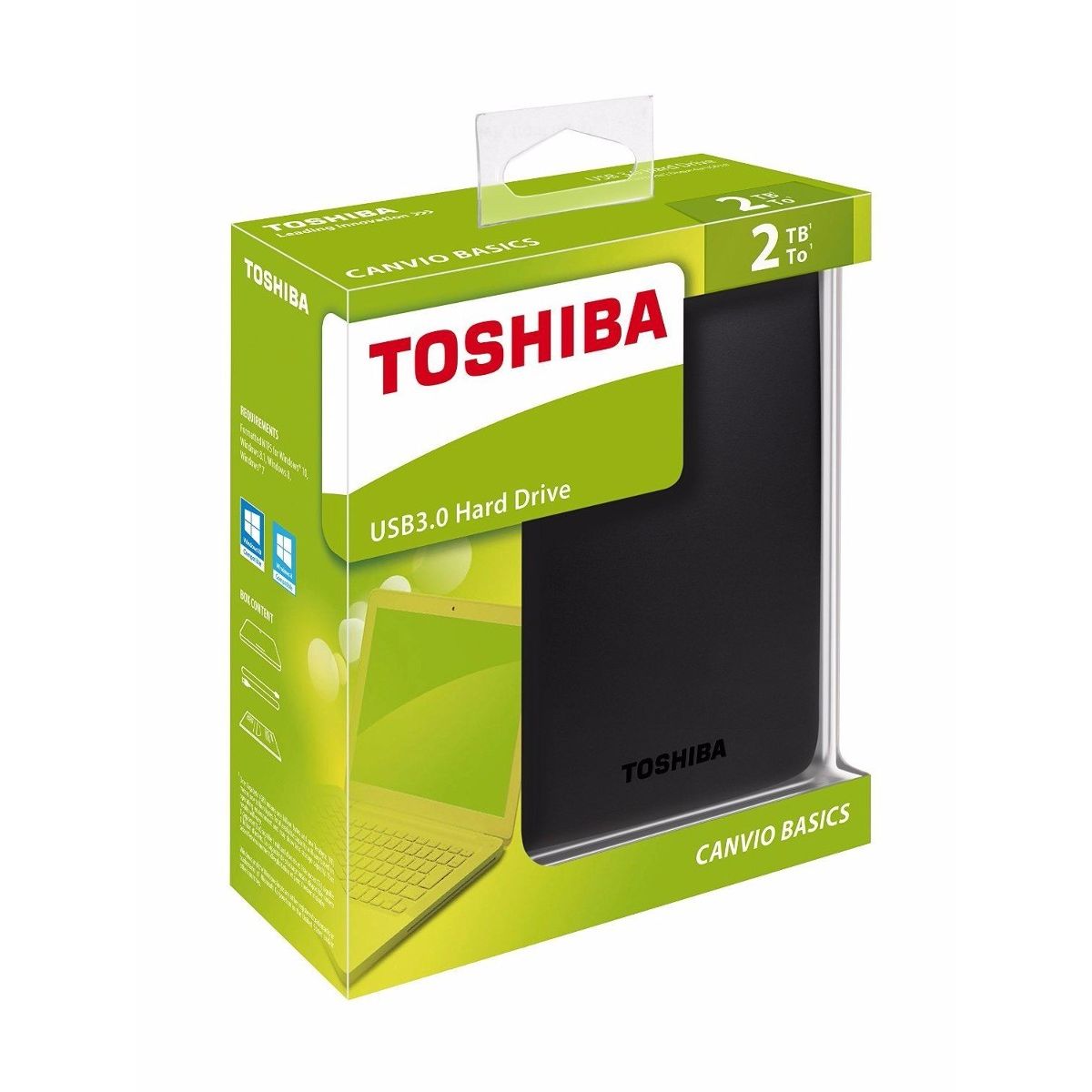 TOSHIBA - DISCO EXTERNO 2 TB TOSHIBA CANVIO BASICS USB 3.0