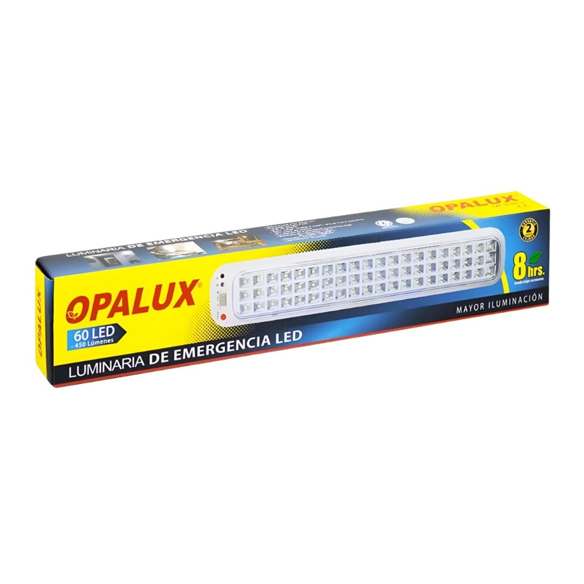 OPALUX - Luz De Emergencia 60 Led 450lm Opalux OP-918LS