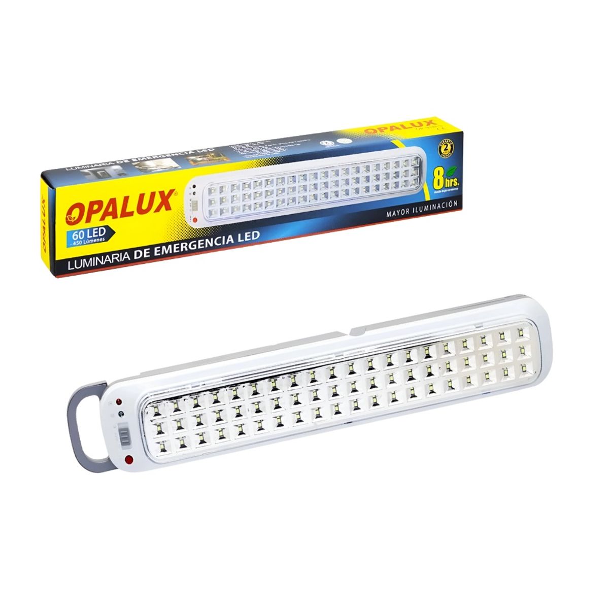 OPALUX - Luz De Emergencia 60 Led 450lm Opalux OP-918LS