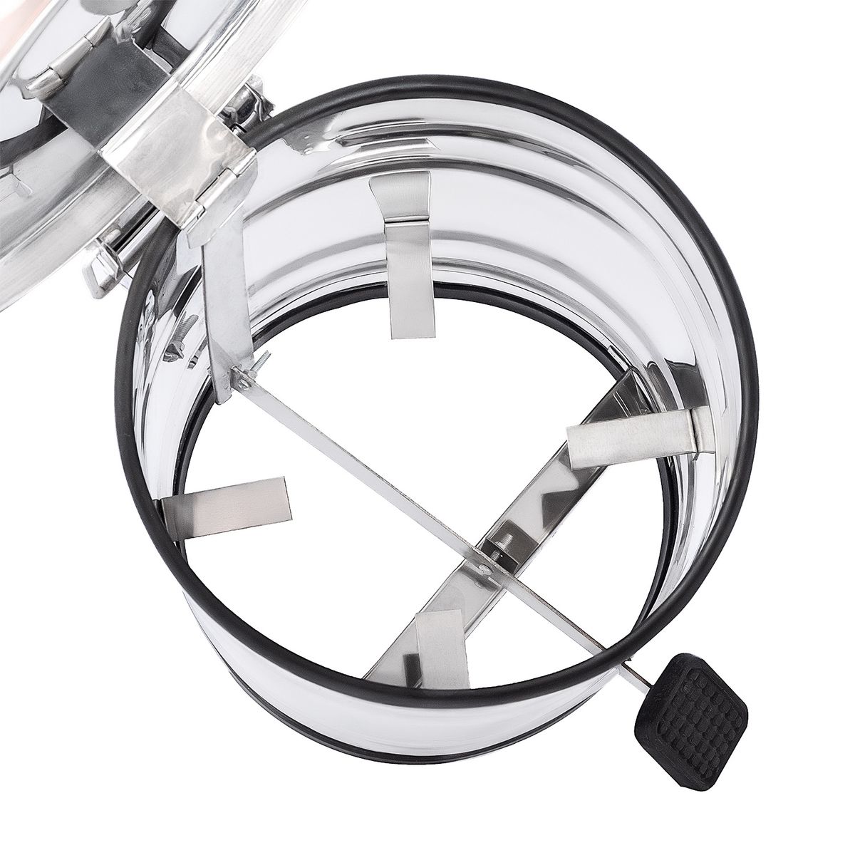 GENERICO - Tacho de Acero Inoxidable con Pedal de 20 L