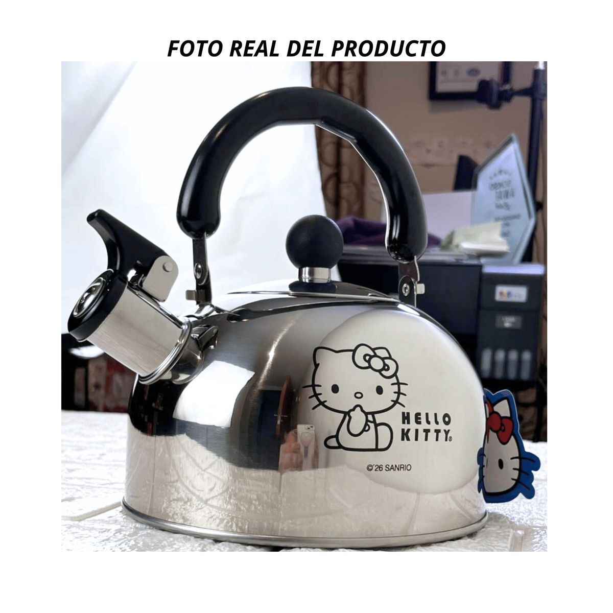 SANRIO - Tetera Colección HELLO KITTY 2L Acero Inoxidable