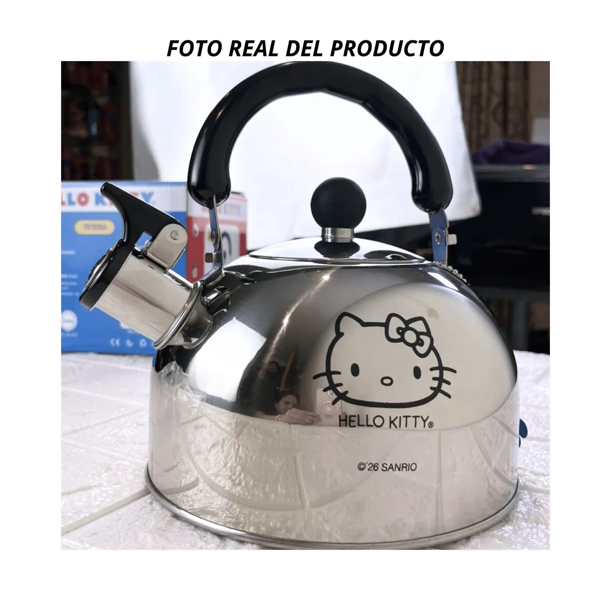 SANRIO - Tetera Colección HELLO KITTY 2L Acero inoxidable