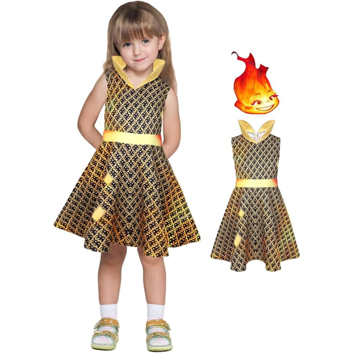 DISNEY CLASICOS - Disfraz Niña Ember Elementos Pixar