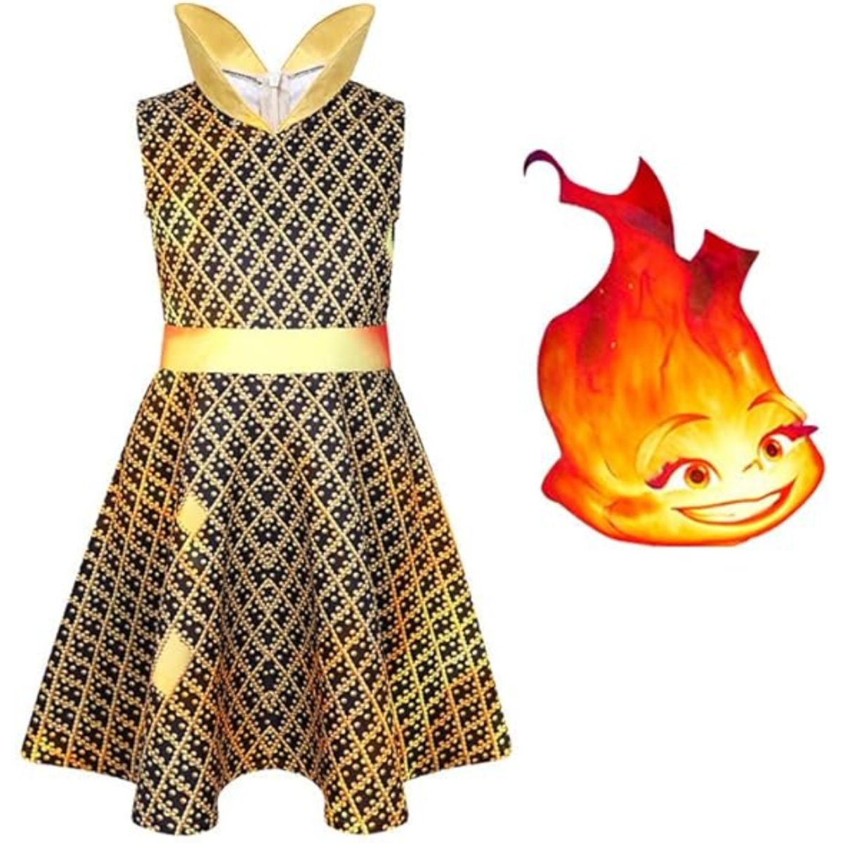 DISNEY CLASICOS - Disfraz Niña Ember Elementos Pixar