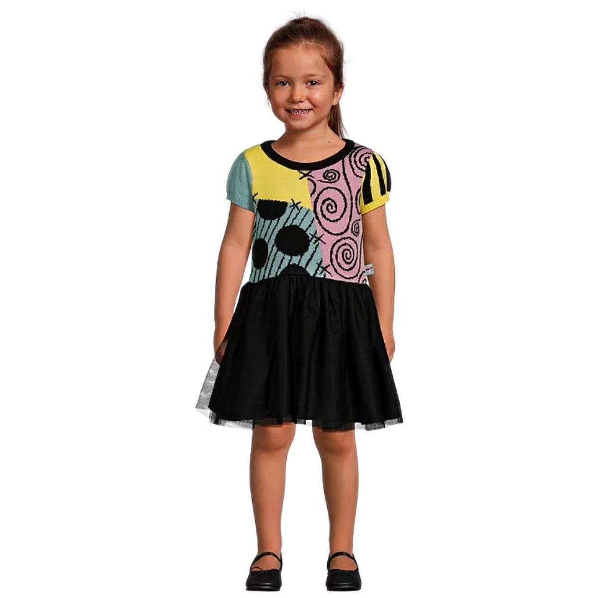 DISNEY CLASICOS - Vestido Niña Halloween Sally Jack Skellington Disney