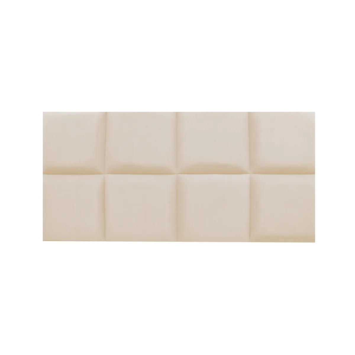 GENERICO - Cama tapizada Selene Pcromadas - Queen Beige claro
