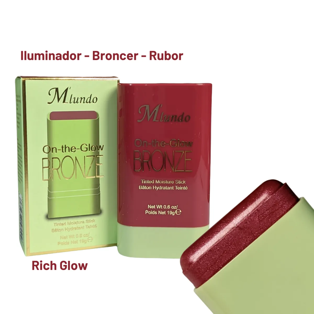 GENERICO - Iluminador Rubor Broncer en Barra ON THE GLOW