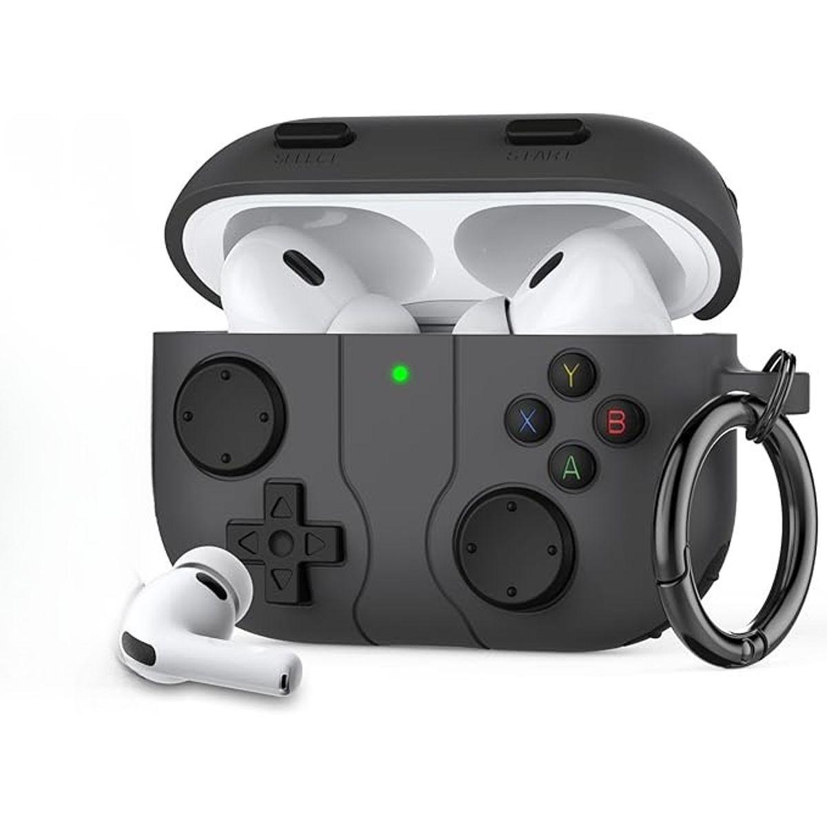 GENERICO - Funda para AirPods Pro 3 2025 con diseño Negro