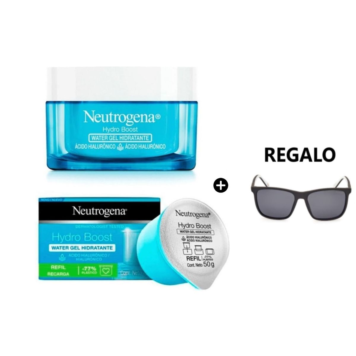 NEUTROGENA - Crema Facial Hydro Boost Hidratante 50gr + Refill Neutrogena Más Lentes