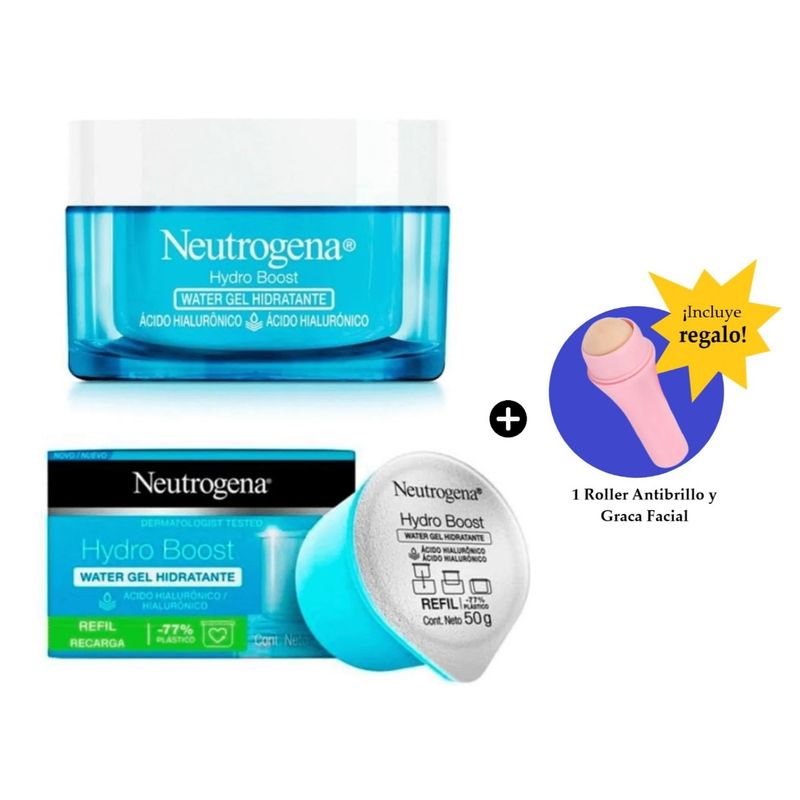 NEUTROGENA - Crema Facial Hydro Boost Hidratante 50gr + Refill Neutrogena Más Regalo