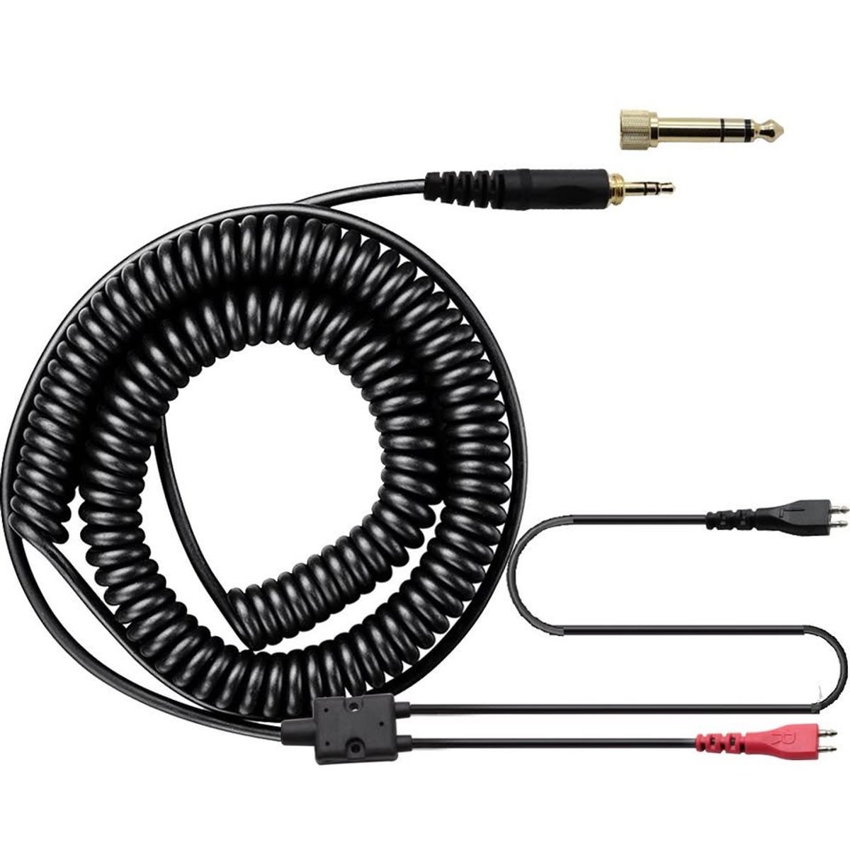 GENERICO - Cable aux para audífonos Sennheiser HD25, HD25-1, HD25-1, II, HD25-C, HD 25