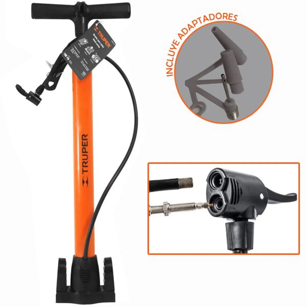 OEM - Inflador Manual Bomba De Aire Pelotas Llanta De Bicicletas Inflables Pelotas