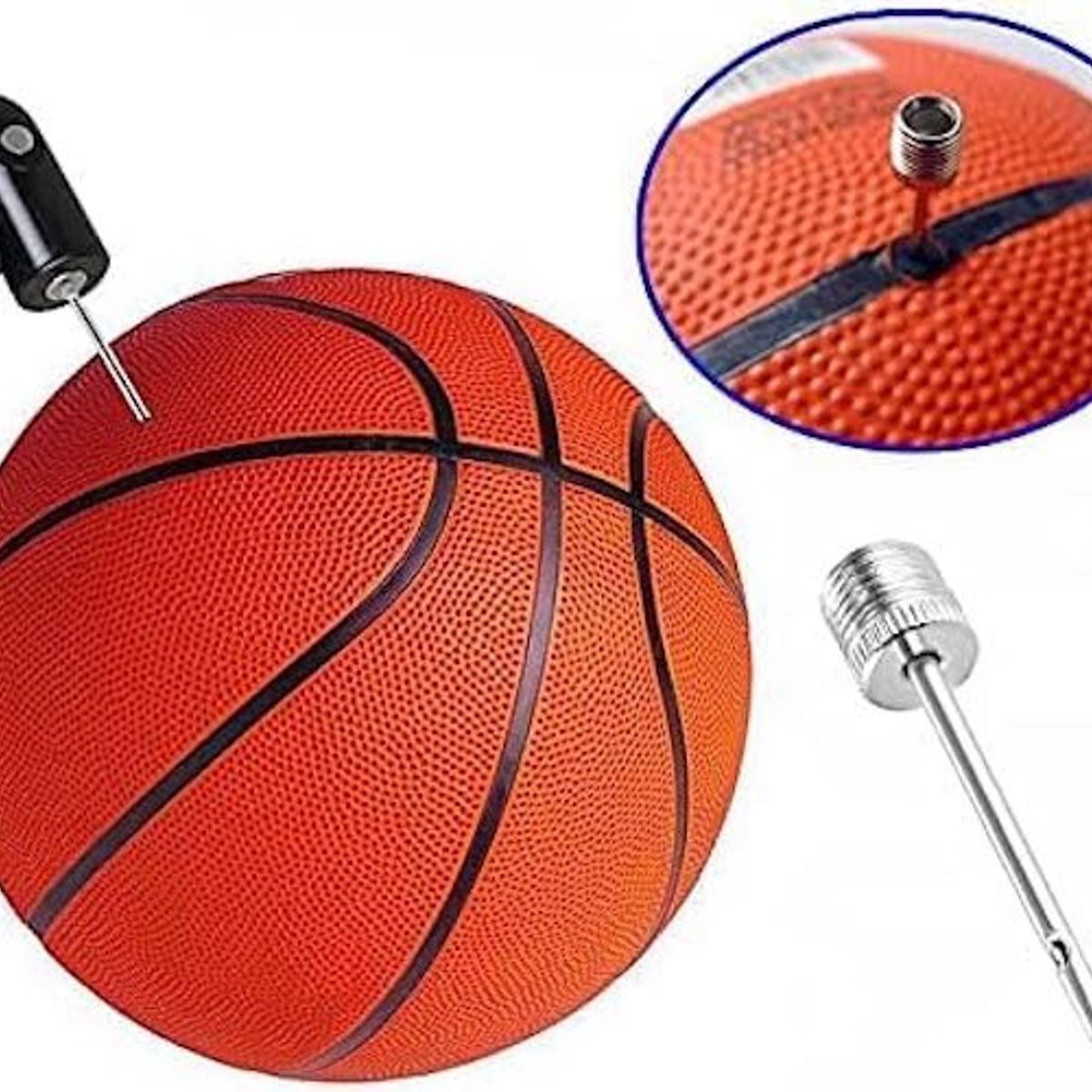 GENERICO - Kit Valvulas de Inflador de Aire para Pelotas y Balones Futbol