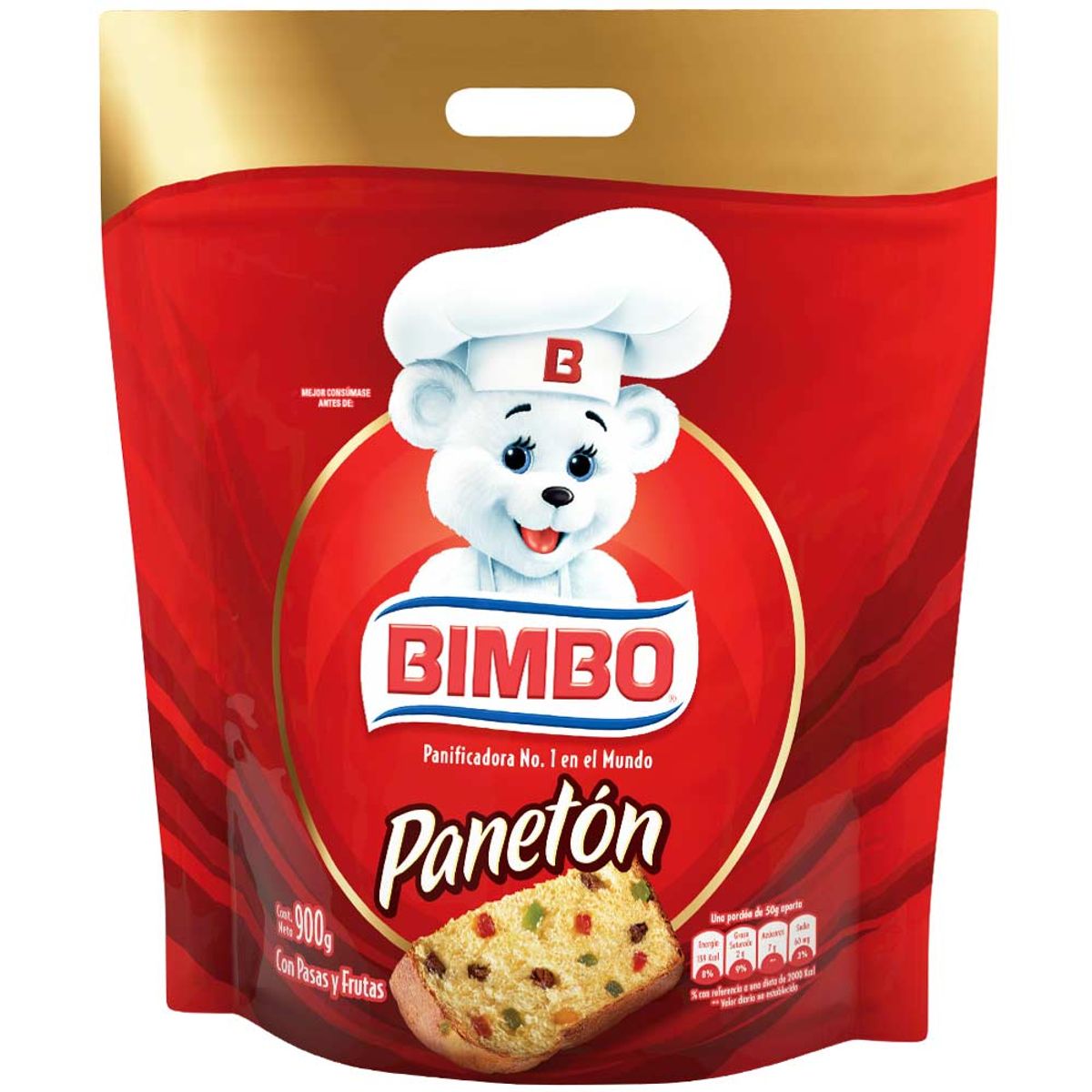BIMBO - PANETON BIMBO EN BOLSA X 900GR