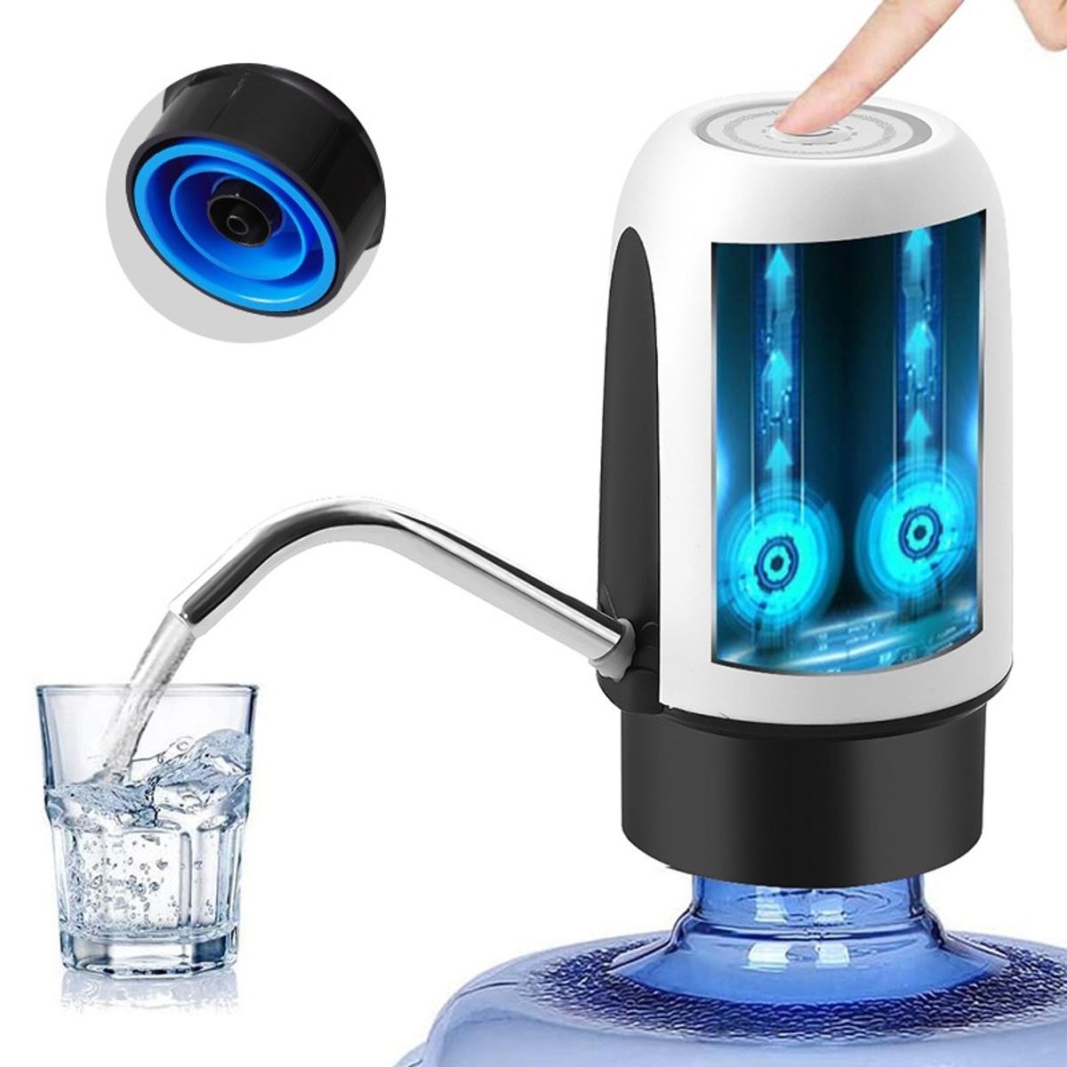 OEM - Dispensador de Agua Bomba de Agua para Botella Automático Portátil Recargable