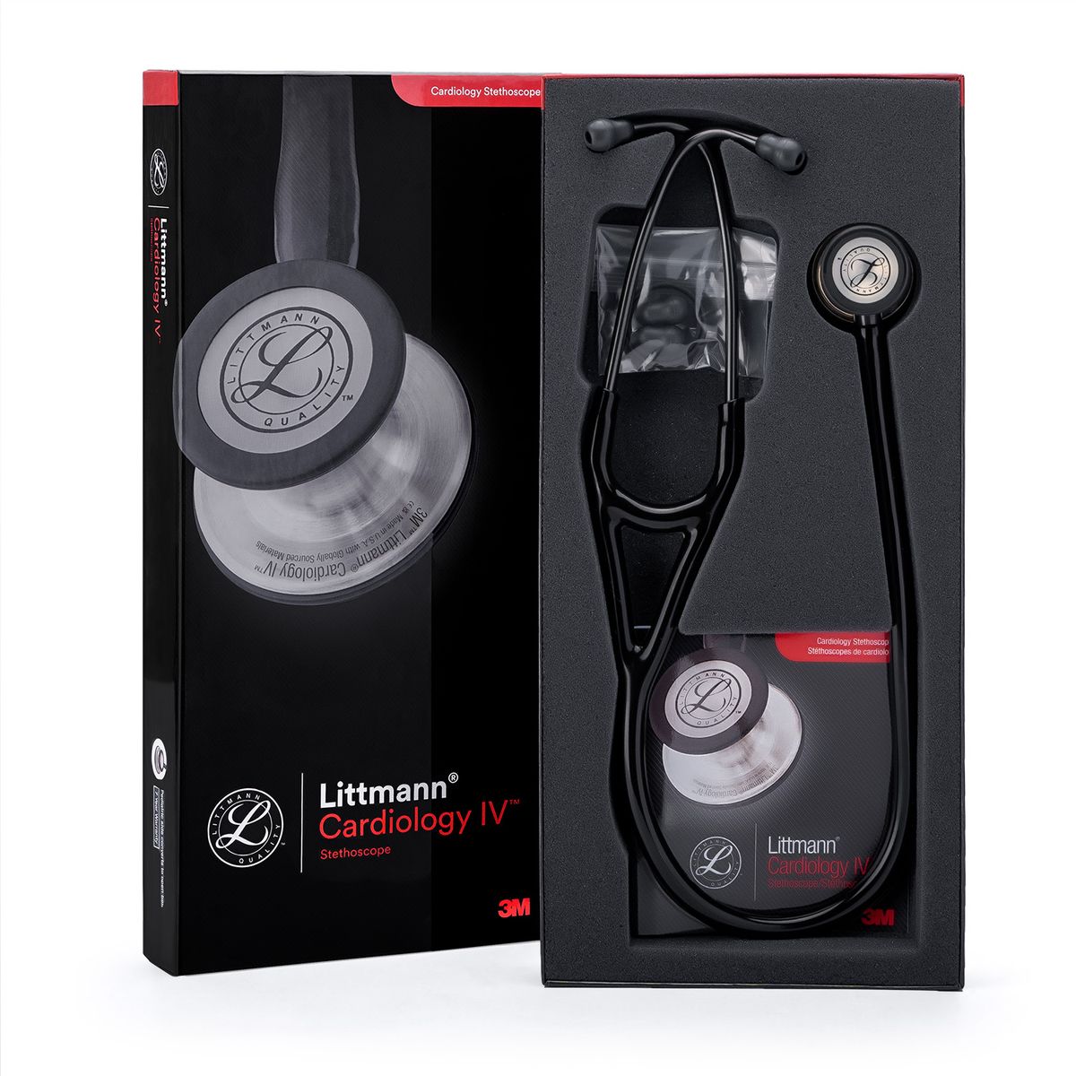 LITTMANN - Estetoscopio LITTMANN Cardiology IV Champagne Chestpiece Negro 6179