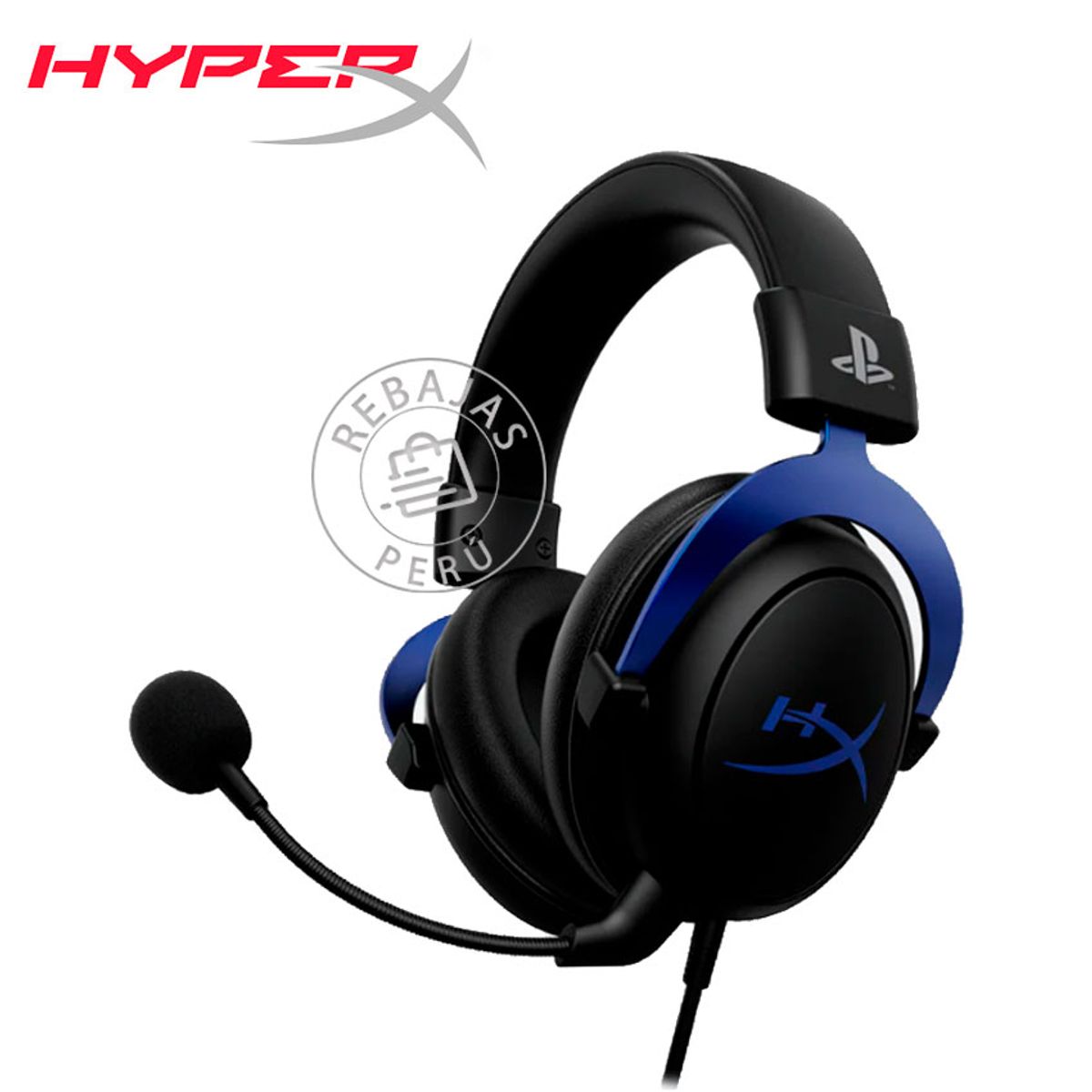 HYPERX - Audífono HyperX Cloud Gamer PS5PS4 con Micrófono 35mm Azul